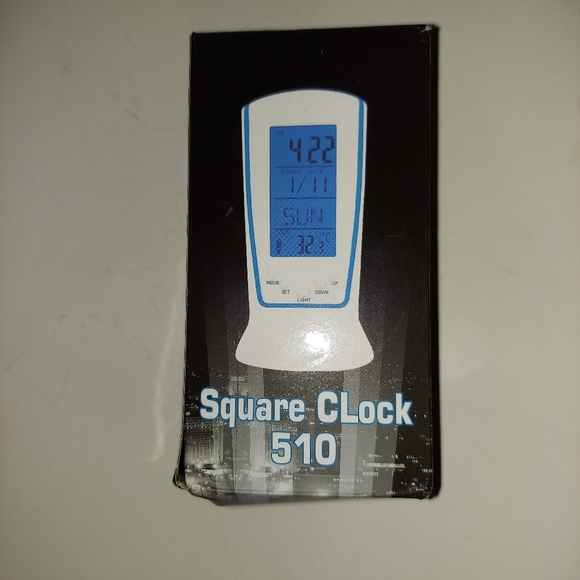 White Digital Alarm Clock - Picture 5 of 7